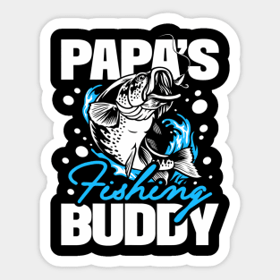 Papa's Fishing Buddy Fishing Buddies Angler Daddy Children Sticker